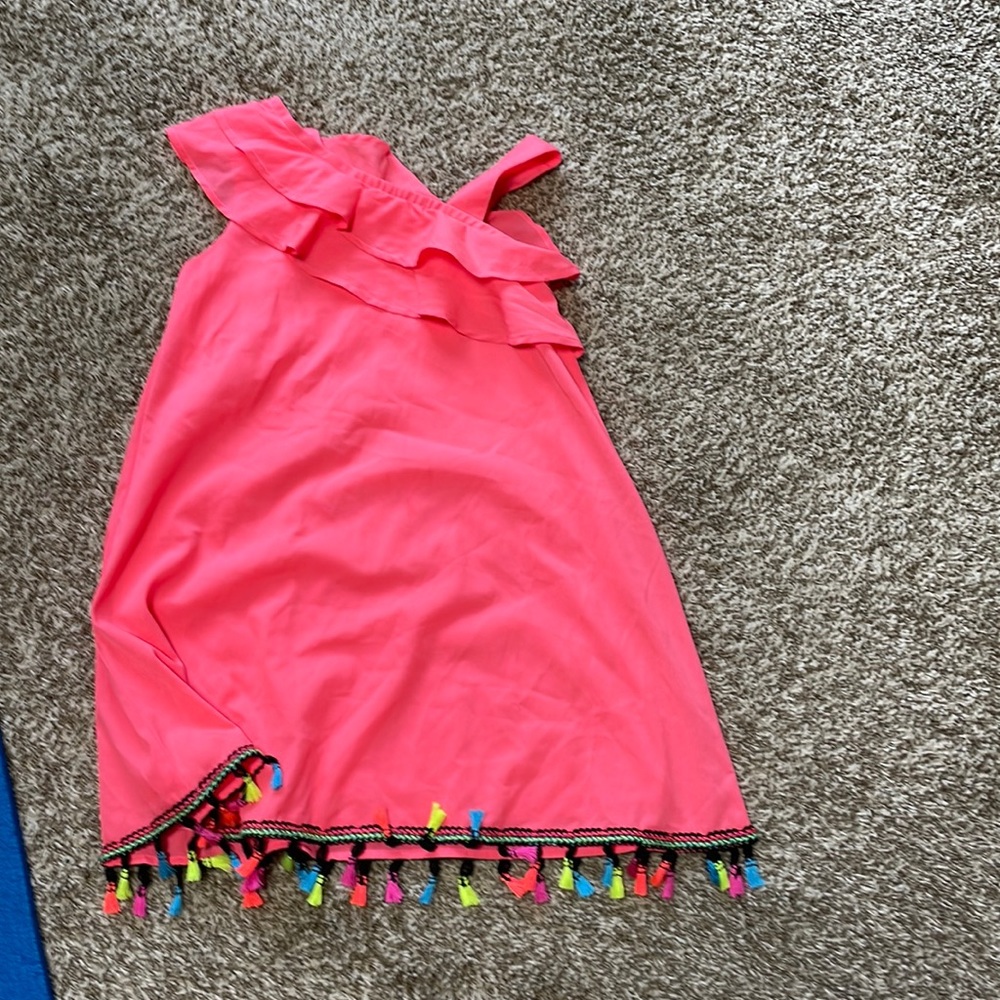 This is a bright pink dress